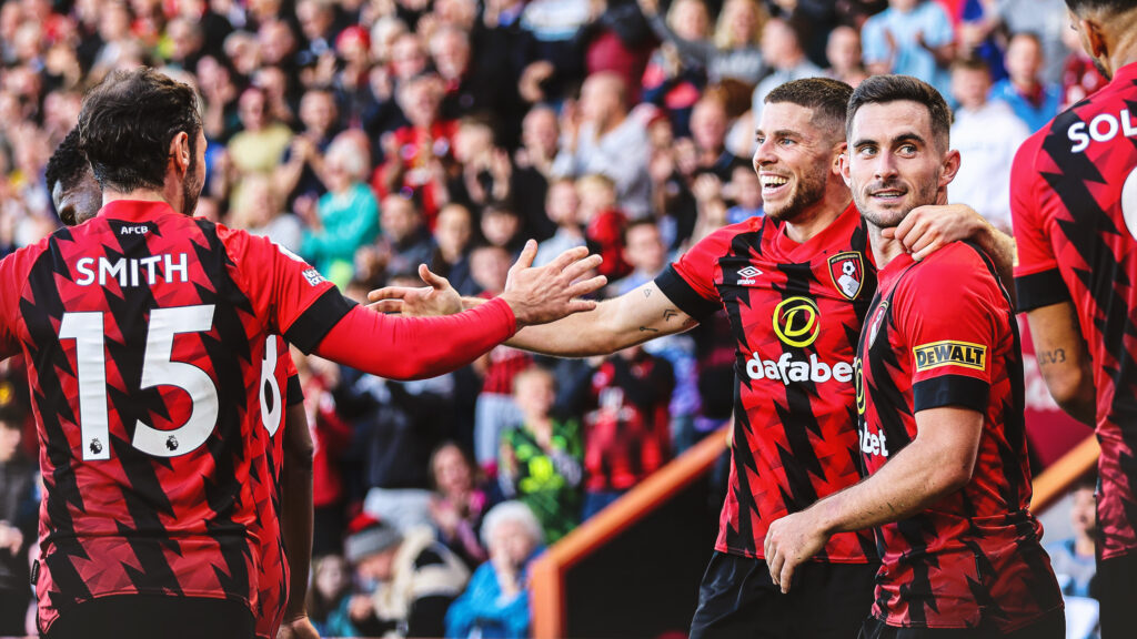 AFC Bournemouth Adam Smith, Ryan Christie and Lewis Cook