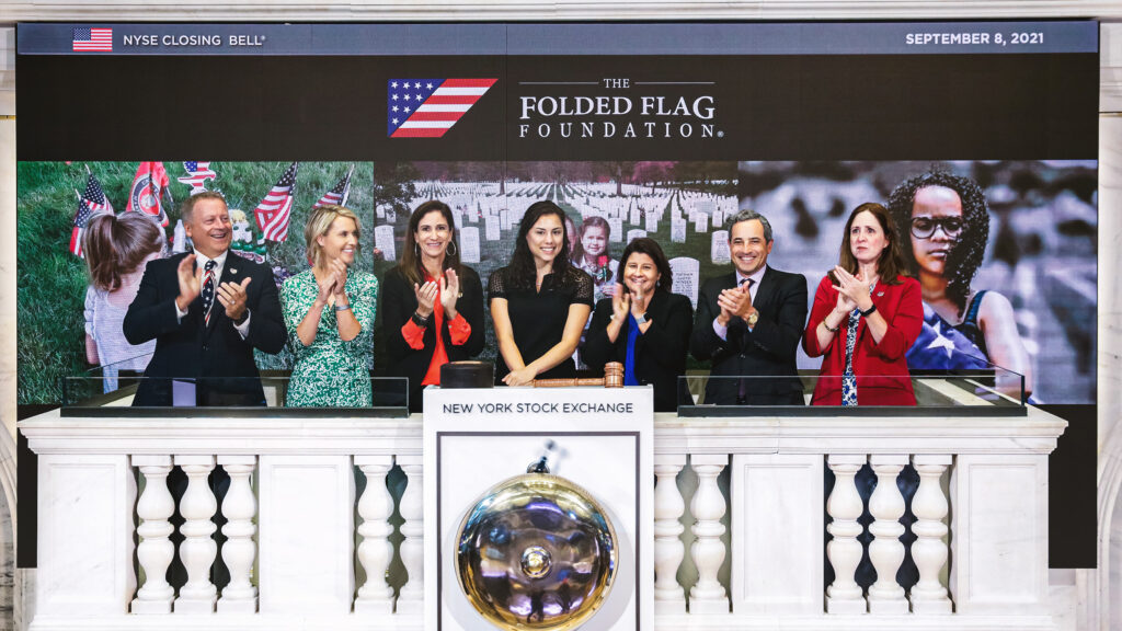 Folded Flag Foundation at New York Stock Exchange
