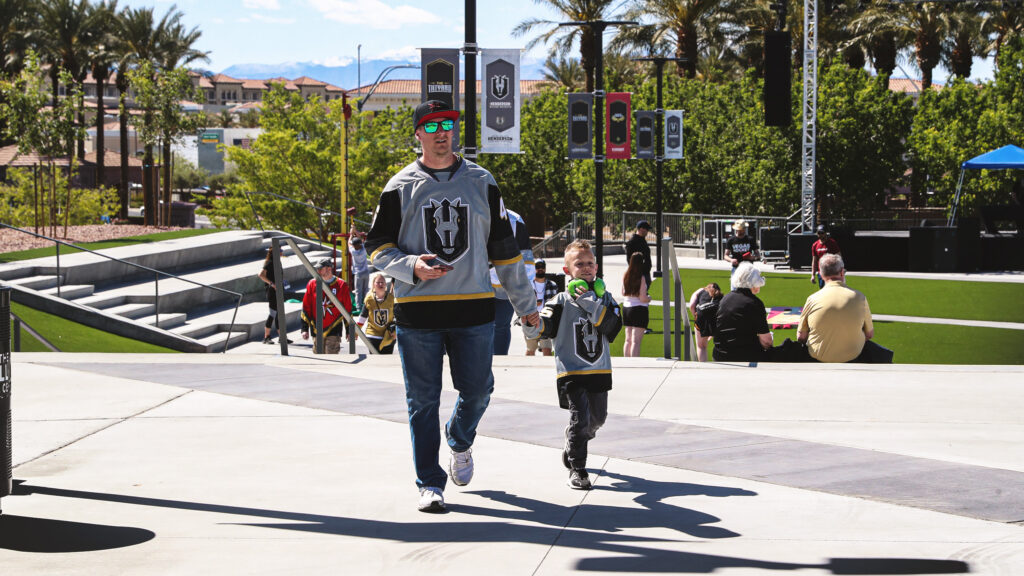 Henderson Silver Knights fans on Tiltyard