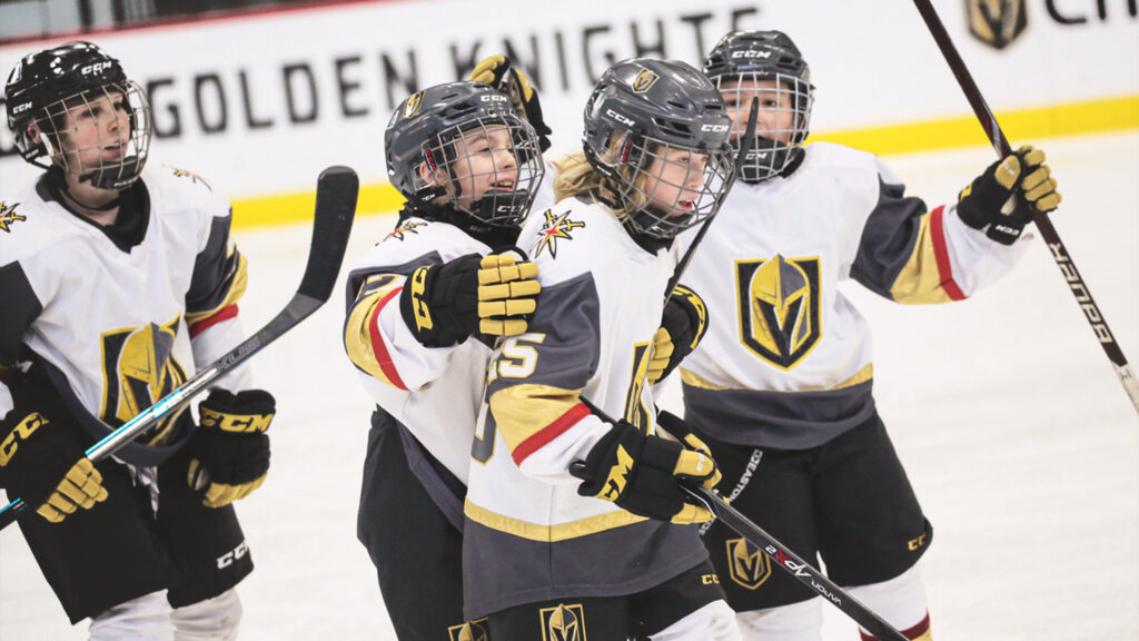 Vegas Junior Golden Knights team celebration