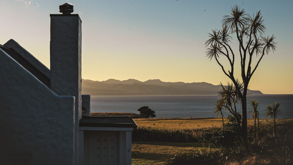 Wharekauhau cottage view