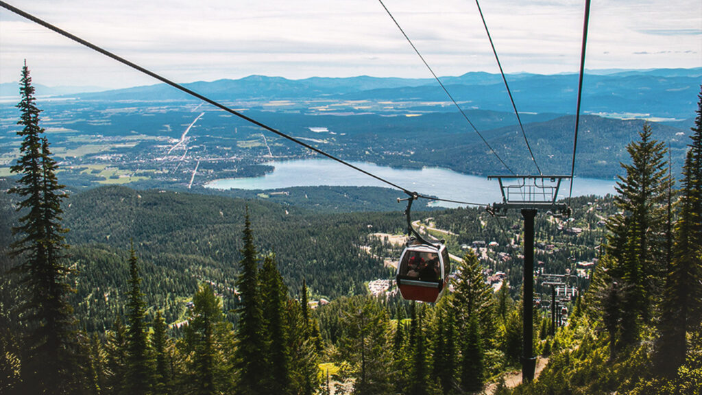 Whitefish Mountain Resort, summer scenic lift